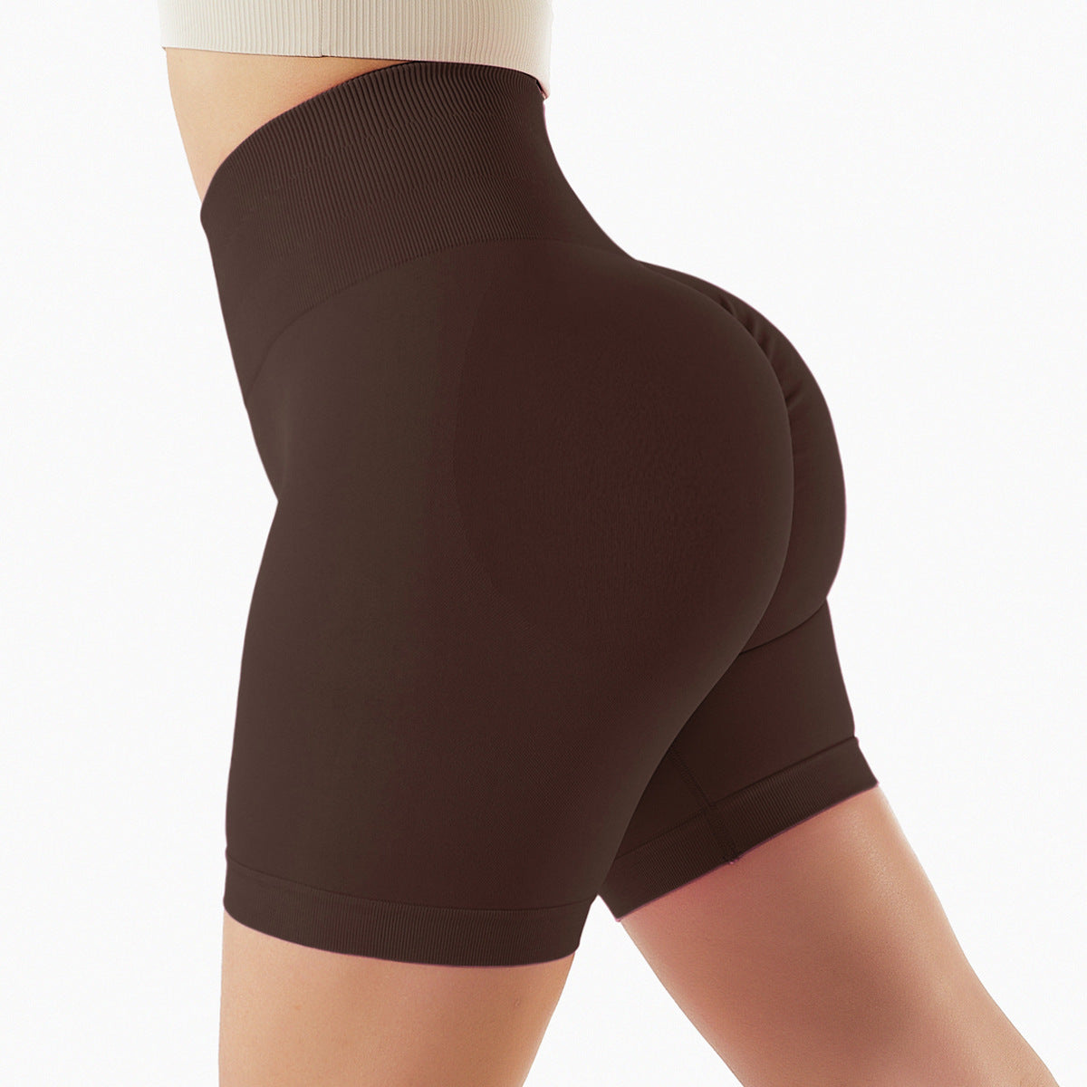 Seamless Yoga Shorts In Europe And The United States With High Hips And Waist - My Store