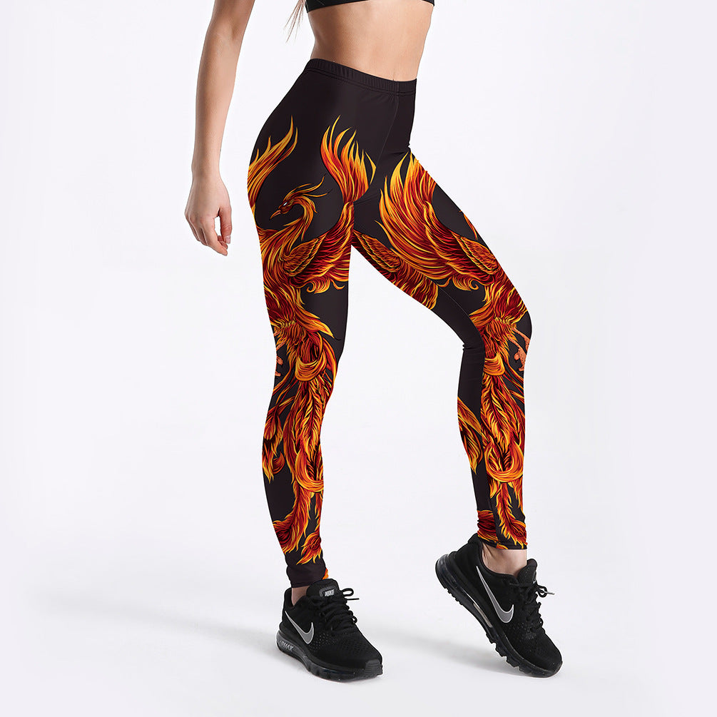 Rising Phoenix Yoga Workout Leggings - My Store