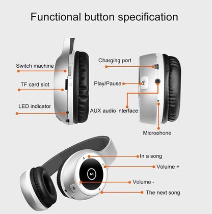 T8 Stereo Headset Bluetooth Headset HIFI Sports MP3 Card Wireless Phone Headset 4.0 Headphones - My Store