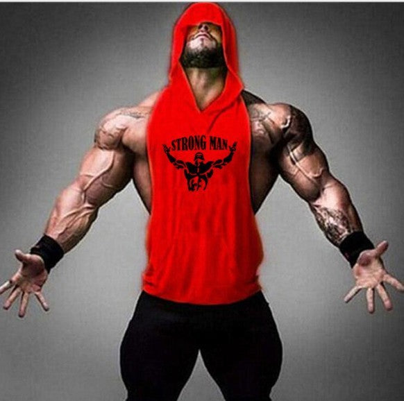 Fitness Vest Male Muscular Hooded Clothes - My Store