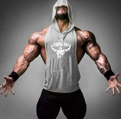 Fitness Vest Male Muscular Hooded Clothes - My Store