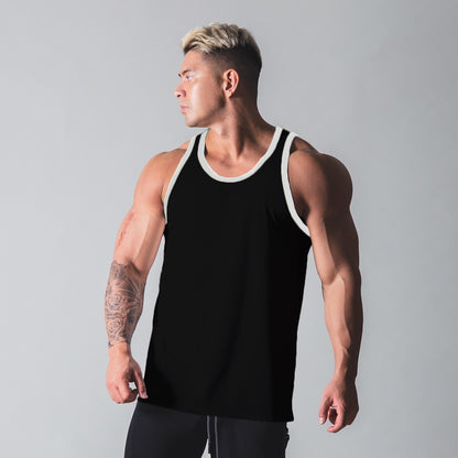 Muscle Fitness Brother Fitness Vest Men's Outdoor Running Recreational Sports Sleeveless I-top