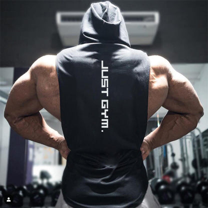 Fitness Vest Men Hooded Loose Clothes - My Store