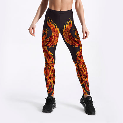 Rising Phoenix Yoga Workout Leggings - My Store