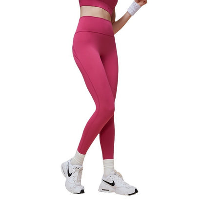 Cross Hip Lifting And Waist-slimming Upgrade High Waist Peach Sports Yoga Pants - My Store