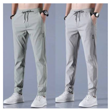 Ice Silk Pants Men'S Summer Thin Casual Pants Loose Straight Breathable - My Store