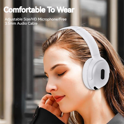 Foldable Wireless Headphones Bluetooth Sports Earphones Hifi Stereo Noise Cancelling Headphones With Mic Over Ear Gamer Headsets - My Store