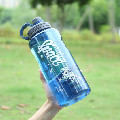 Outdoor Fitness Large Capacity Plastic Sports Water Bottle