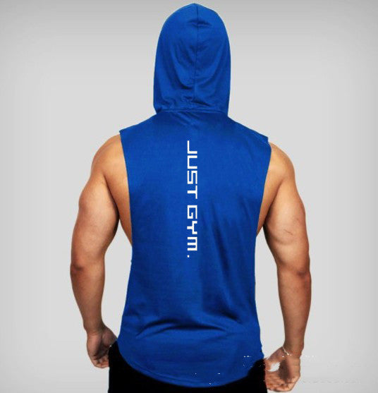 Fitness Vest Men Hooded Loose Clothes - My Store