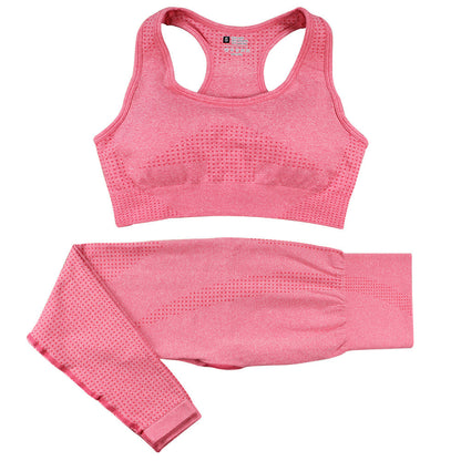 2PCS Seamless Yoga Set Women Tracksuit - Muscle Gain Cy eStore