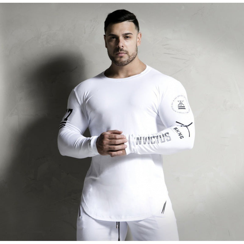 European And American Running Round Neck Slim Fitness Clothes - My Store