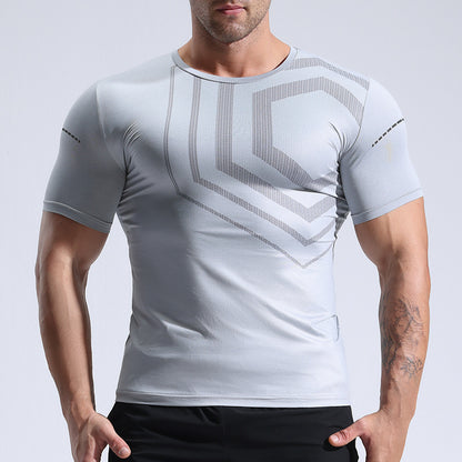 Quick-drying T-shirt Fitness Clothes Men's Summer Running Muscle Training Tops