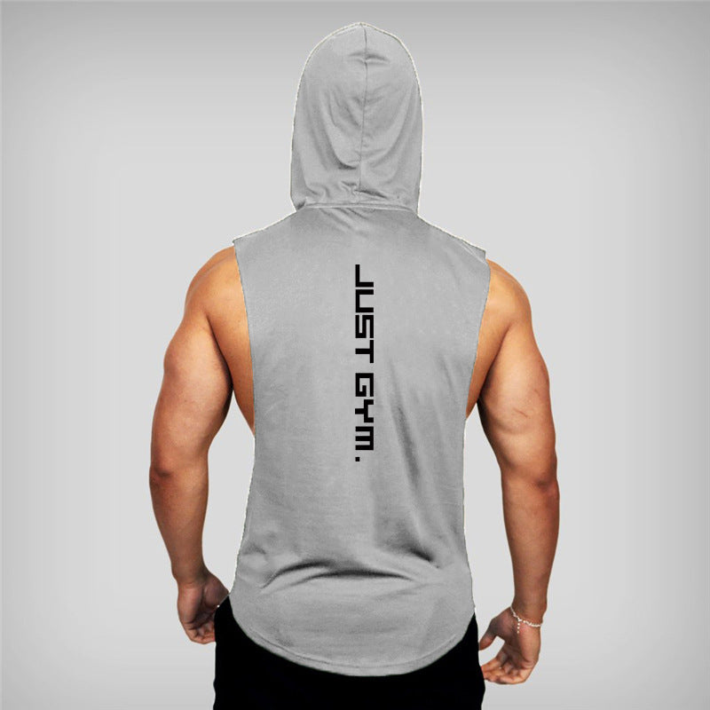 Fitness Vest Men Hooded Loose Clothes - My Store