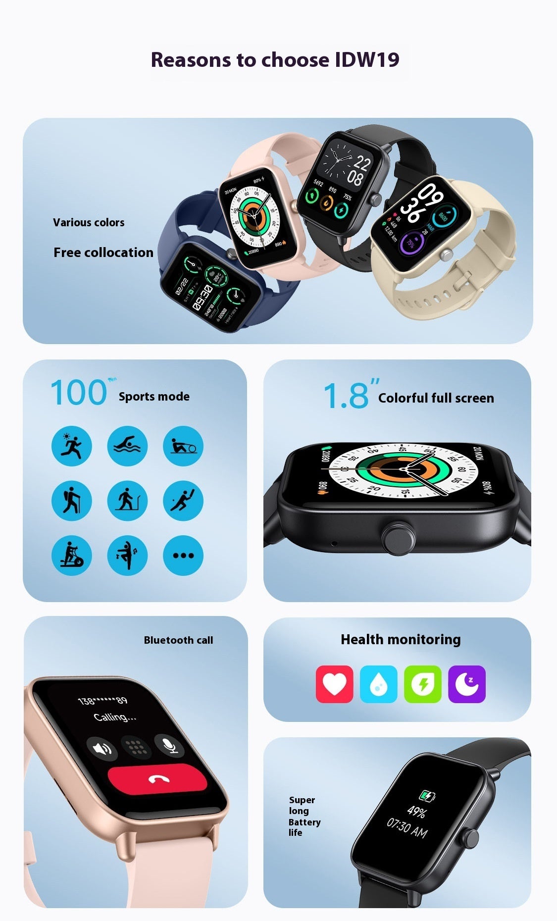 Multi Functional Sports Mode Smartwatch - My Store