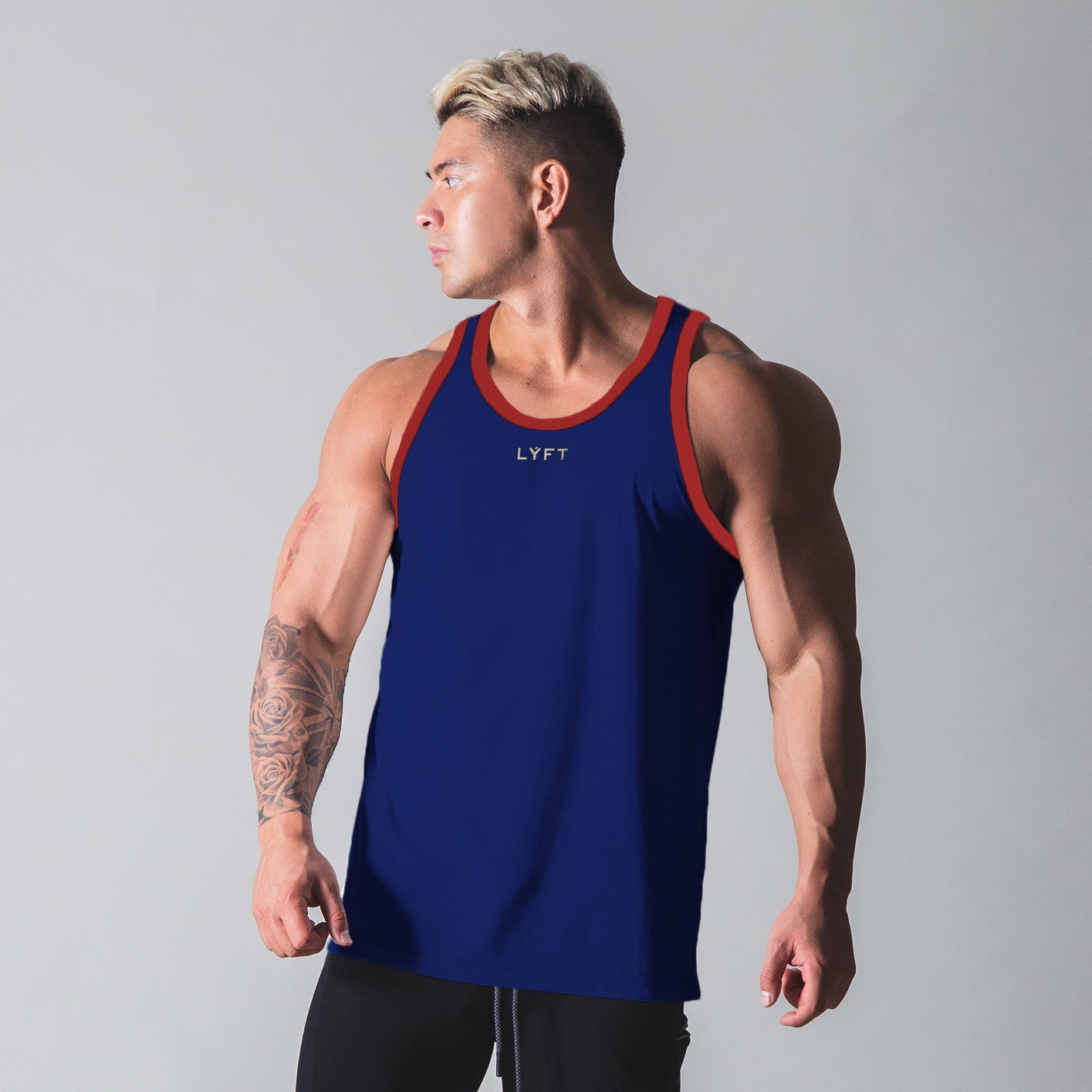 Muscle Fitness Brother Fitness Vest Men's Outdoor Running Recreational Sports Sleeveless I-top