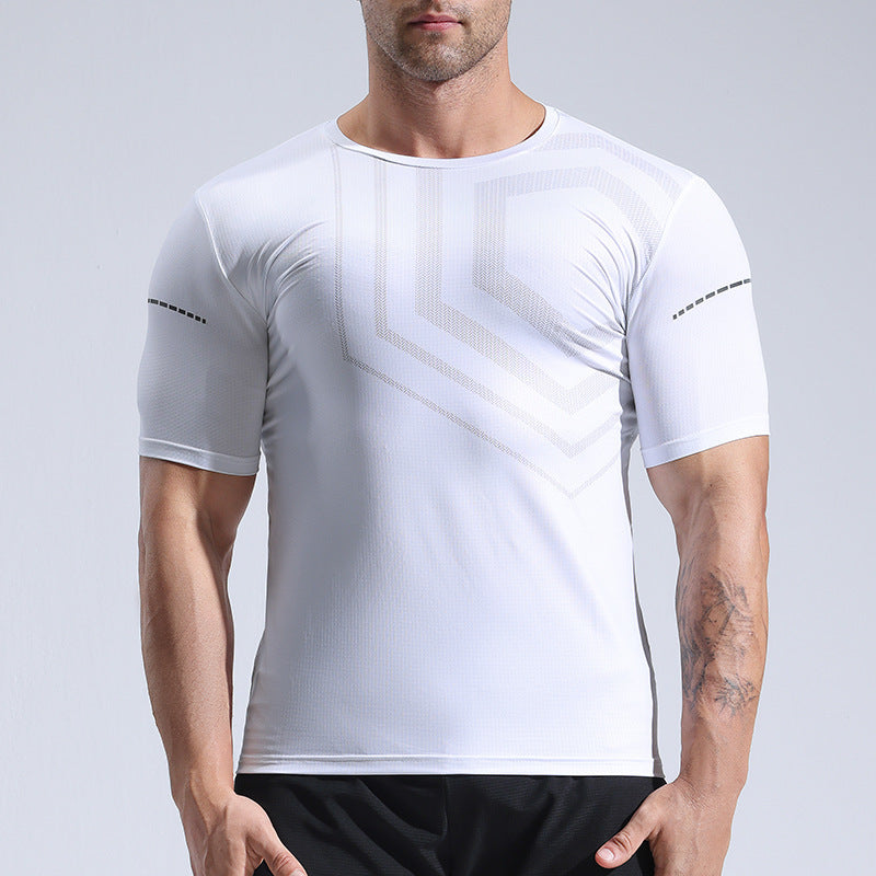 Quick-drying T-shirt Fitness Clothes Men's Summer Running Muscle Training Tops