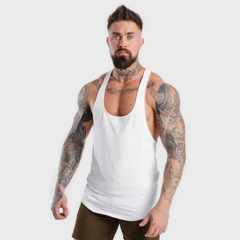 Men's Sports Vest Sleeveless Top Suspenders Fitness Clothes - My Store