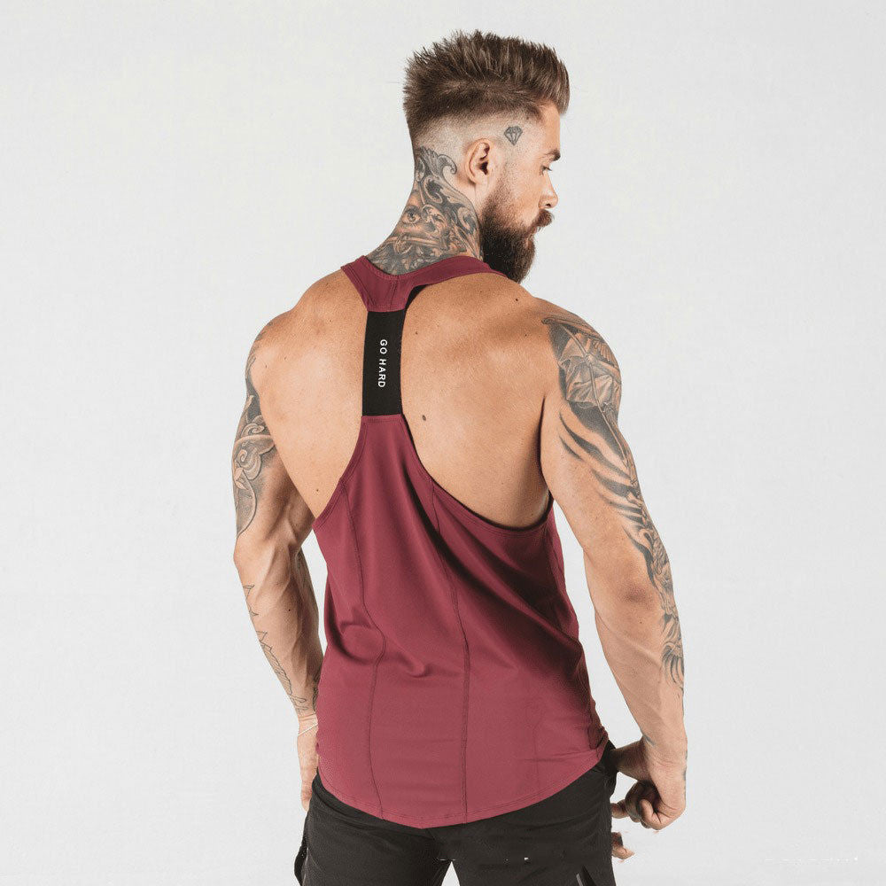 Men's Sports Vest Sleeveless Top Suspenders Fitness Clothes - My Store