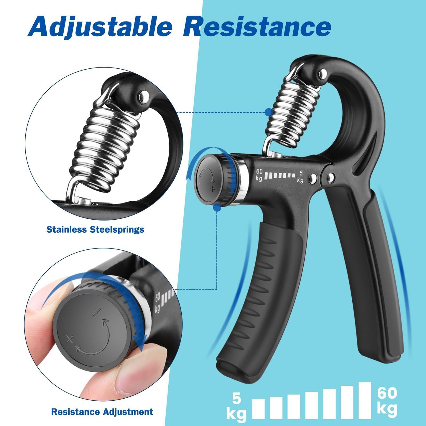 Adjustable Hand-muscle Developer Men's Professional Finger - Muscle Gain Cy eStore