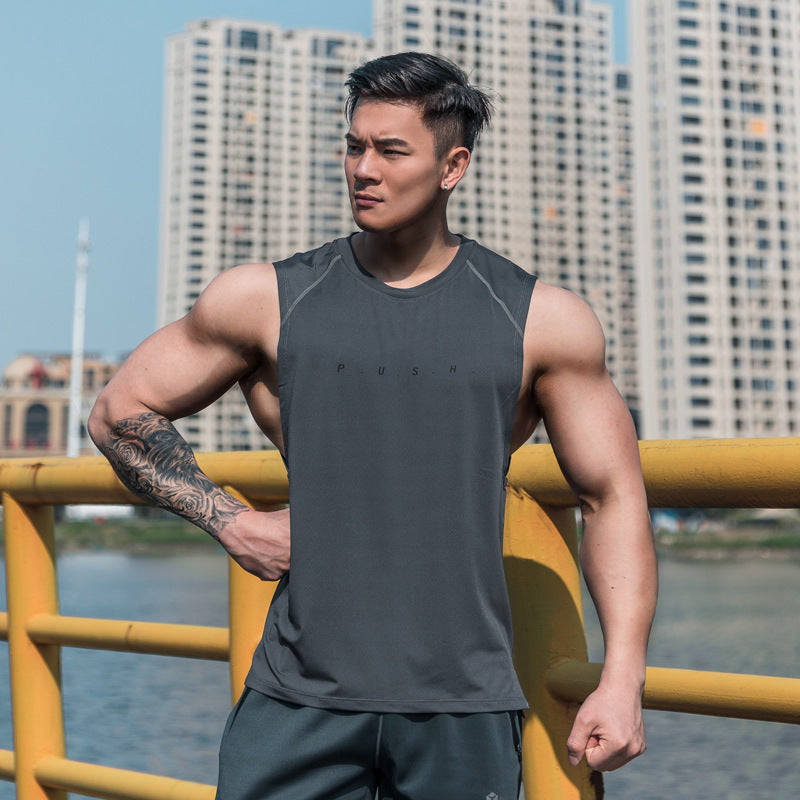 Lightweight Sweat Absorbing Breathable Training Sleeveless Fitness Clothes - My Store