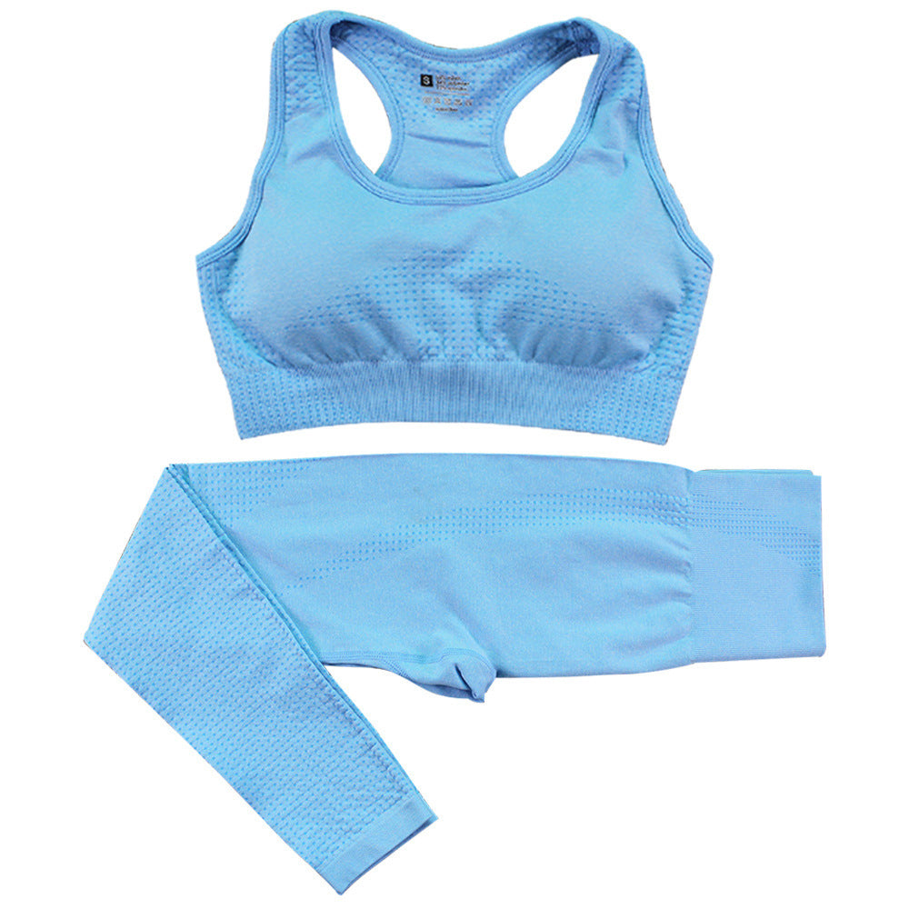 2PCS Seamless Yoga Set Women Tracksuit - Muscle Gain Cy eStore