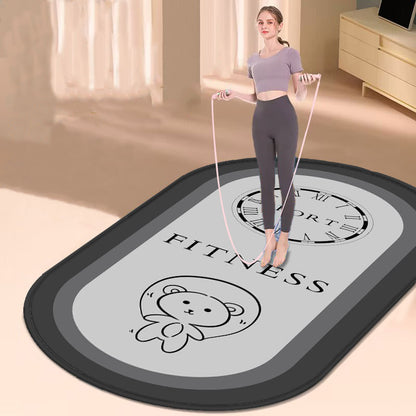 Home Silent Anti-slip Fitness Thickened Skipping Rope Shock Pad Yoga Mat - My Store