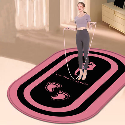 Home Silent Anti-slip Fitness Thickened Skipping Rope Shock Pad Yoga Mat - My Store