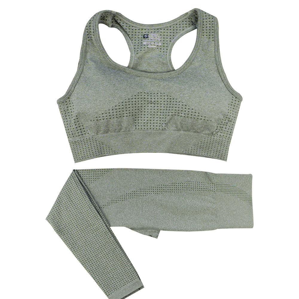 2PCS Seamless Yoga Set Women Tracksuit - Muscle Gain Cy eStore