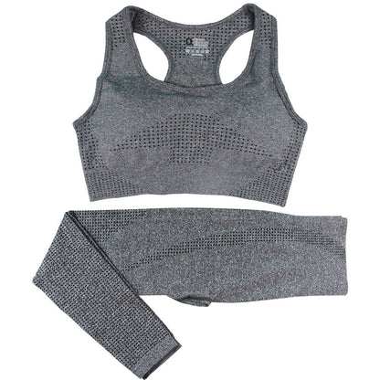 2PCS Seamless Yoga Set Women Tracksuit - Muscle Gain Cy eStore