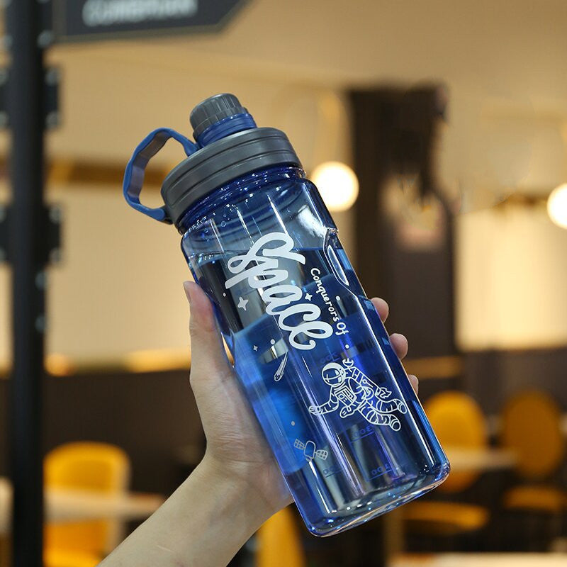 Outdoor Fitness Large Capacity Plastic Sports Water Bottle