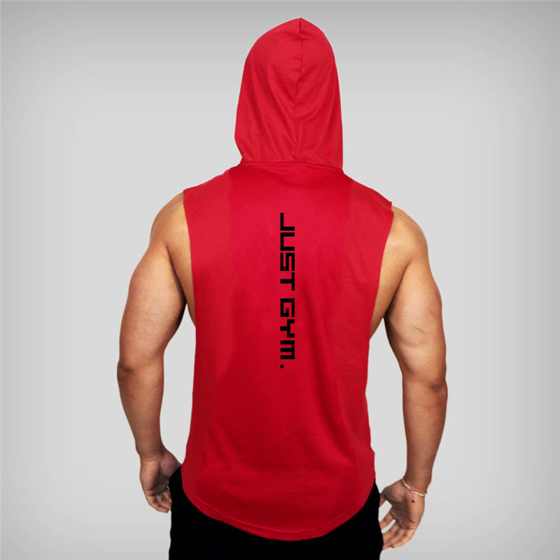 Fitness Vest Men Hooded Loose Clothes - My Store