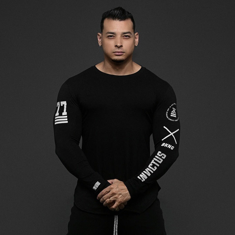 European And American Running Round Neck Slim Fitness Clothes - My Store