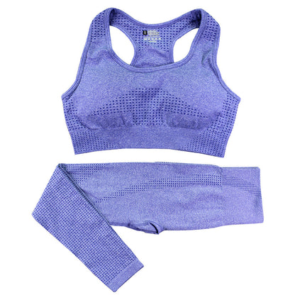 2PCS Seamless Yoga Set Women Tracksuit - Muscle Gain Cy eStore