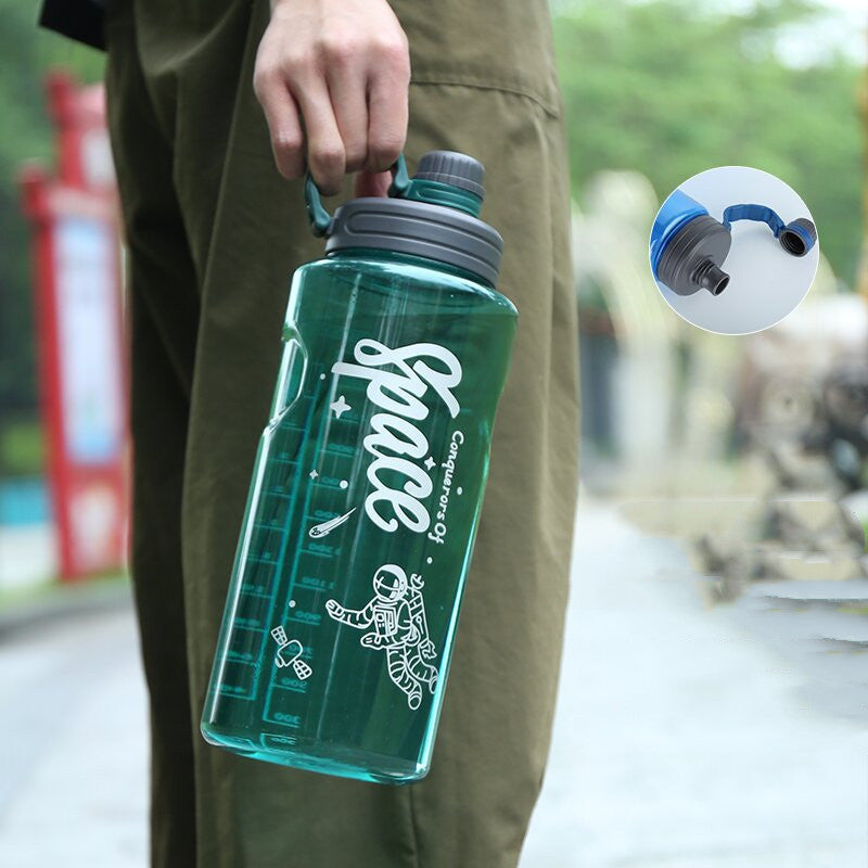 Outdoor Fitness Large Capacity Plastic Sports Water Bottle