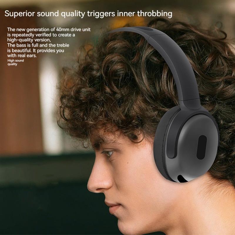 Foldable Wireless Headphones Bluetooth Sports Earphones Hifi Stereo Noise Cancelling Headphones With Mic Over Ear Gamer Headsets - My Store