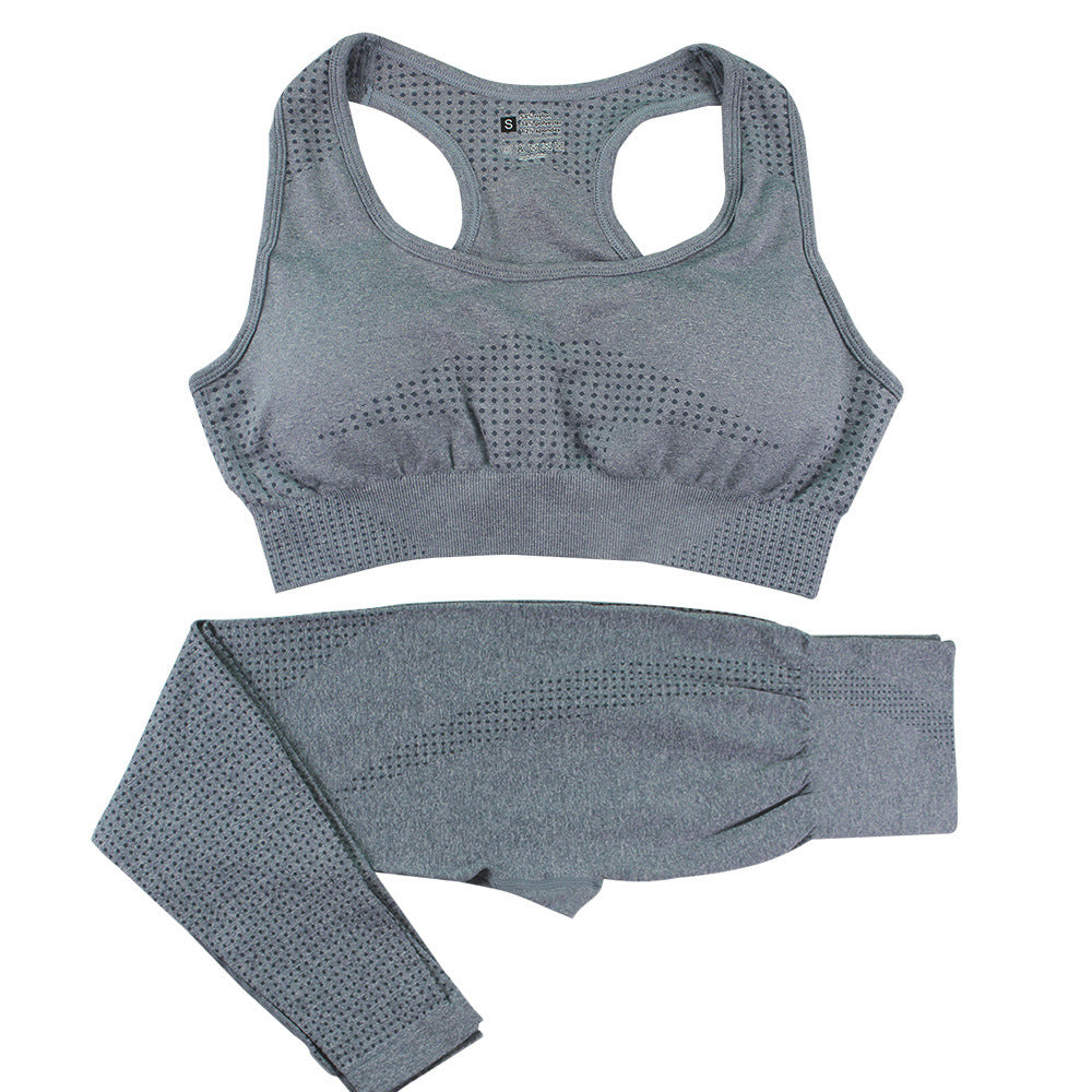 2PCS Seamless Yoga Set Women Tracksuit - Muscle Gain Cy eStore