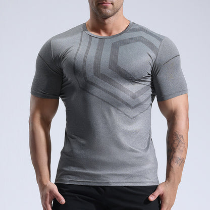 Quick-drying T-shirt Fitness Clothes Men's Summer Running Muscle Training Tops