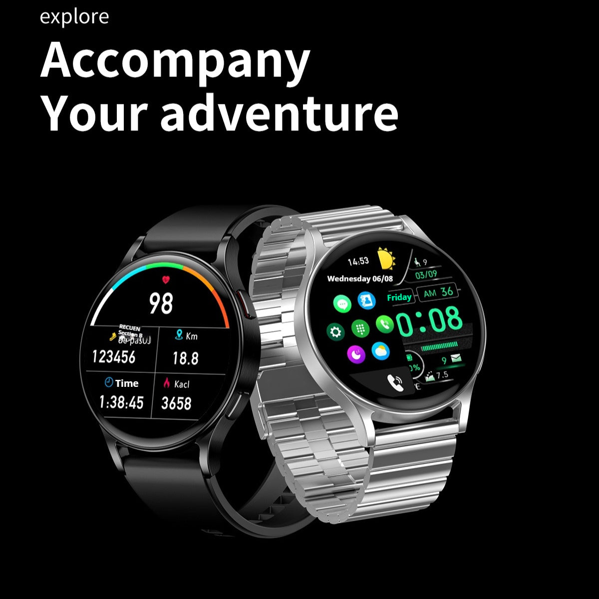 Fitness Tracking Smartwatch for Men with Heart Rate - Muscle Gain Cy eStore