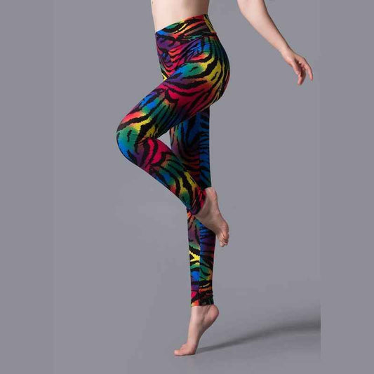 Women Printed Yoga Leggings High Waist Multi-Color Design - Muscle Gain Cy eStore
